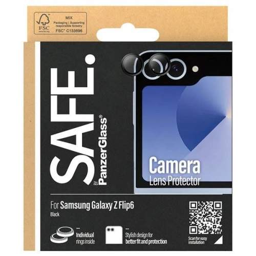 Kup Szkło na obiektyw aparatu SAFE by PanzerGlass Hoops Camera Samsung Galaxy Z Flip6 czarny/black - PZG691 - {ean13} - Sklep Home Screen