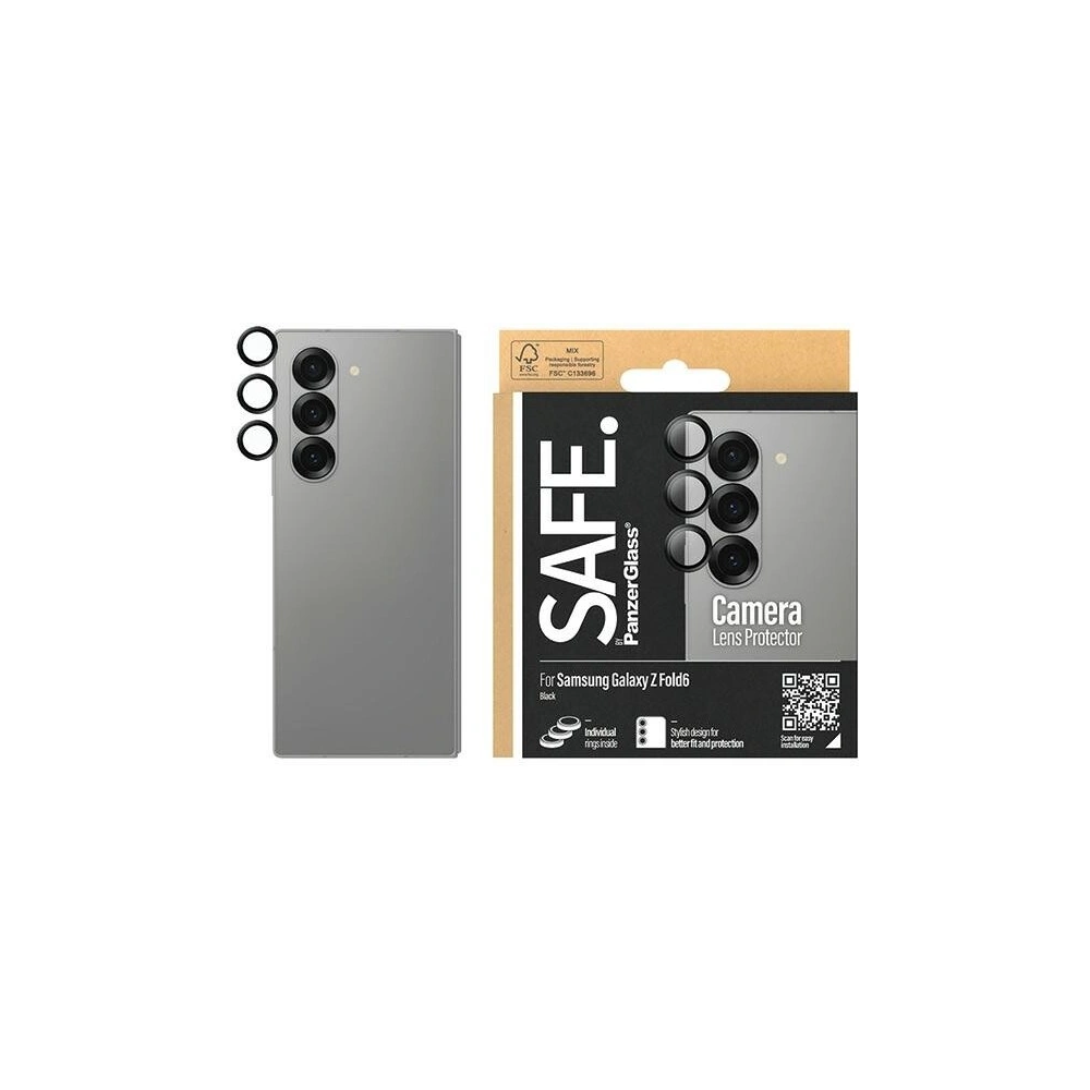 Szkło na obiektyw aparatu SAFE by PanzerGlass Hoops Camera Samsung Galaxy Z Fold6 czarny/black