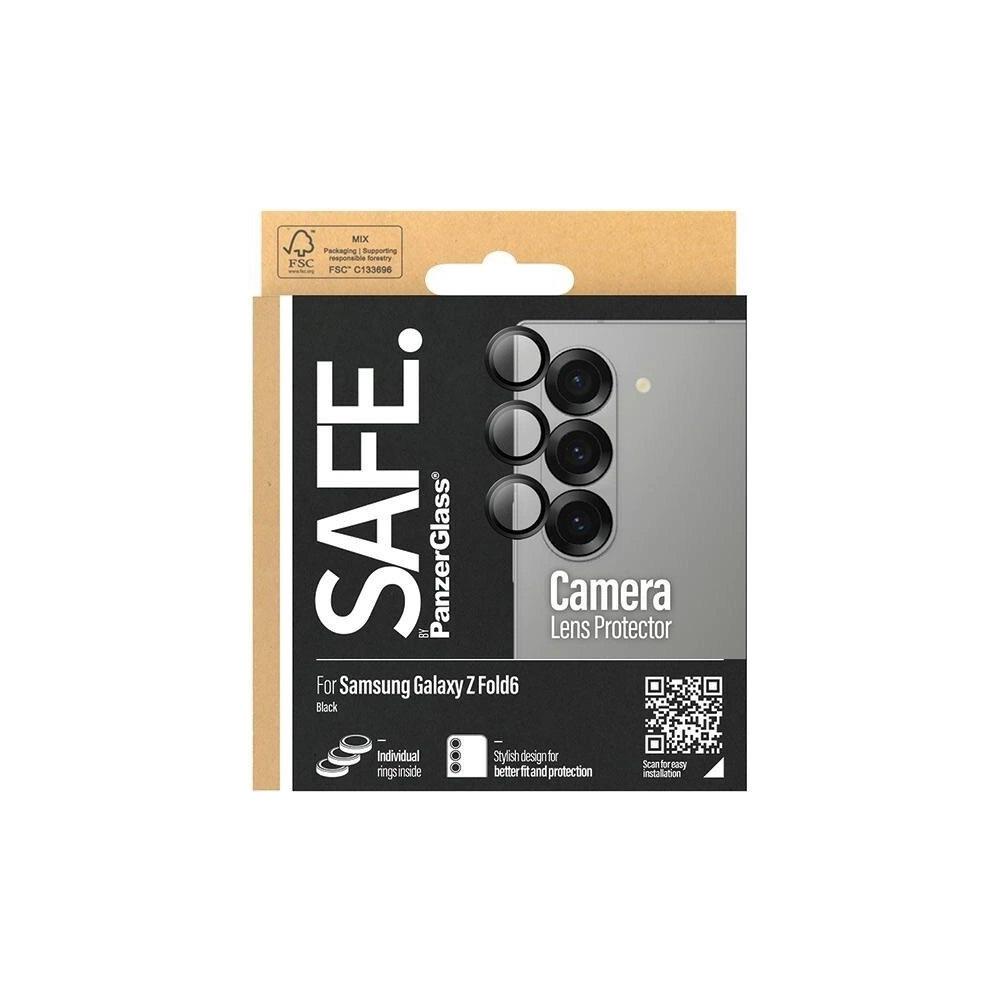 Szkło na obiektyw aparatu SAFE by PanzerGlass Hoops Camera Samsung Galaxy Z Fold6 czarny/black