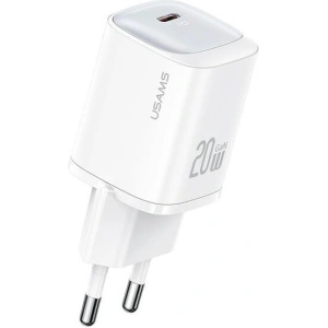 Kup USAMS CC248 USB-C 20W GaN Schnellladegerät HC Series weiß/white - USA1148 - {ean13} - Sklep Home Screen