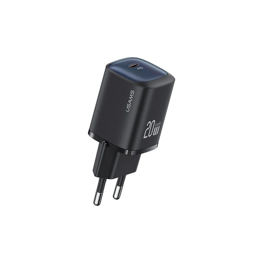 Ładowarka sieciowa USAMS CC248 USB-C 20W GaN Fast Charging HC Series czarny/black