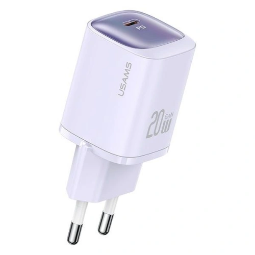Kup Ładowarka sieciowa USAMS CC248 USB-C 20W GaN Fast Charging HC Series fioletowy/purple - USA1150 - {ean13} - Sklep Home Screen