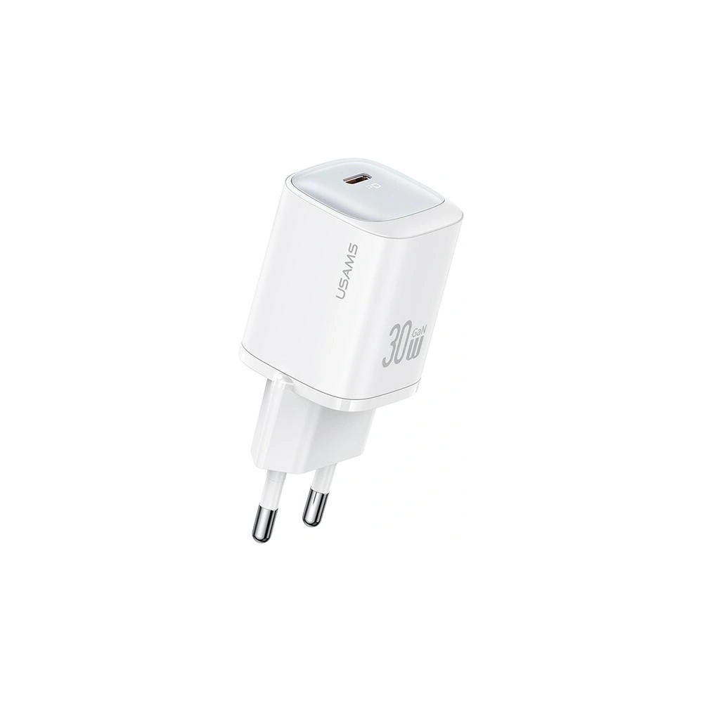 Ładowarka sieciowa USAMS CC251 USB-C 30W GaN Fast Charging HC Series biały/white