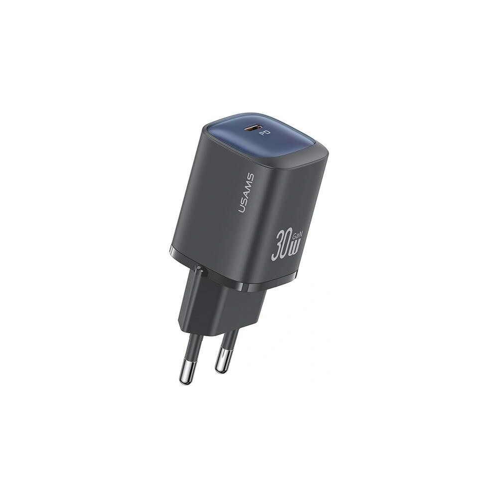 Ładowarka sieciowa USAMS CC251 USB-C 30W GaN Fast Charging HC Series czarny/black