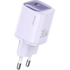 Kup USAMS CC251 USB-C 30W GaN Schnellladegerät HC-Serie lila/purple - USA1153 - {ean13} - Sklep Home Screen