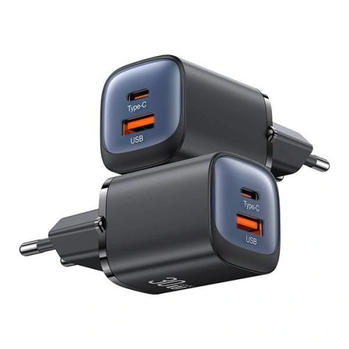 Kup USAMS CC254 USB-A, USB-C 30W GaN Fast Charging Netzteil HC Series weiß/white - USA1154 - {ean13} - Sklep Home Screen