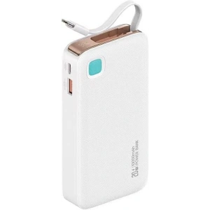 Buy USAMS 10000mAh powerbank PD 20W Fast Charge XY Series + USB-C cable white - USA1157 - {ean13} - Home Screen Store Europe