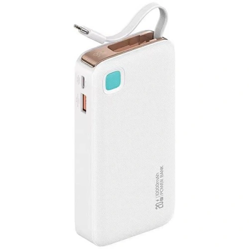 Kup Powerbank USAMS 10000 mAh PD 20W Fast Charge XY Series + kabel USB-C biały/white - USA1157 - {ean13} - Sklep Home Screen