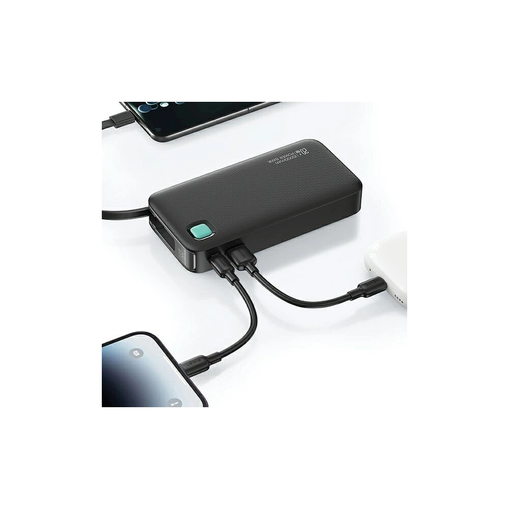 Powerbank USAMS 10000 mAh PD 20W Fast Charge XY Series  + kabel USB-C biały/white