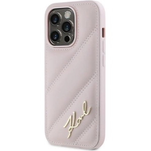 Kup Etui Karl Lagerfeld KLHCP14XPQDSMGP Apple iPhone 14 Pro Max hardcase Diagonal Quilted Script růžový/pink - KLD2123 - {ean13} - Sklep Home Screen