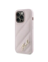 Kup Etui Karl Lagerfeld KLHCP14XPQDSMGP Apple iPhone 14 Pro Max hardcase Diagonal Quilted Script różowy/pink - KLD2123 - {ean13} - Sklep Home Screen