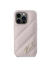 Kup Etui Karl Lagerfeld KLHCP14XPQDSMGP Apple iPhone 14 Pro Max hardcase Diagonal Quilted Script różowy/pink - KLD2123 - {ean13} - Sklep Home Screen