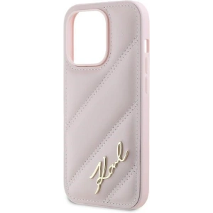 Kup Etui Karl Lagerfeld KLHCP14XPQDSMGP Apple iPhone 14 Pro Max hardcase Diagonal Quilted Script růžový/pink - KLD2123 - {ean13} - Sklep Home Screen