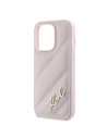 Kup Etui Karl Lagerfeld KLHCP14XPQDSMGP Apple iPhone 14 Pro Max hardcase Diagonal Quilted Script różowy/pink - KLD2123 - {ean13} - Sklep Home Screen