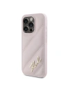 Kup Etui Karl Lagerfeld KLHCP15LPQDSMGP Apple iPhone 15 Pro hardcase Diagonal Quilted Script różowy/pink - KLD2125 - {ean13} - Sklep Home Screen