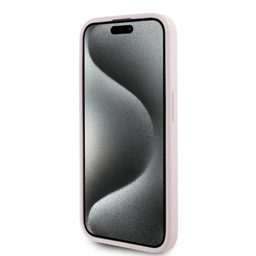 Kup Etui Karl Lagerfeld KLHCP15LPQDSMGP Apple iPhone 15 Pro hardcase Diagonal Quilted Script różowy/pink - KLD2125 - {ean13} - Sklep Home Screen