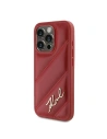 Kup Etui Karl Lagerfeld KLHCP15LPQDSMGR Apple iPhone 15 Pro hardcase Diagonal Quilted Script czerwony/red - KLD2126 - {ean13} - Sklep Home Screen