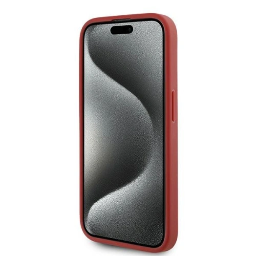 Kup Etui Karl Lagerfeld KLHCP15LPQDSMGR Apple iPhone 15 Pro hardcase Diagonal Quilted Script czerwony/red - KLD2126 - {ean13} - Sklep Home Screen