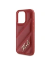 Kup Etui Karl Lagerfeld KLHCP15LPQDSMGR Apple iPhone 15 Pro hardcase Diagonal Quilted Script czerwony/red - KLD2126 - {ean13} - Sklep Home Screen