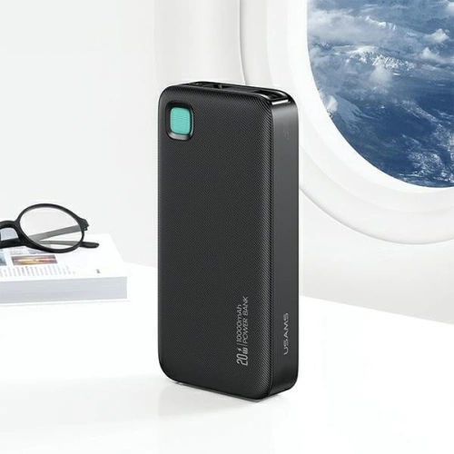 Kup Powerbank USAMS 10000 mAh PD 20W Fast Charge XY Series + kabel USB-C czarny/black - USA1158 - {ean13} - Sklep Home Screen