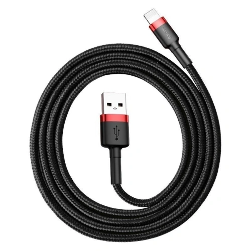 Kup Lightning USB kábel Baseus Cafule 2,4A 1m (fekete-piros) - BSU776BLKRED - {ean13} - Sklep Home Screen