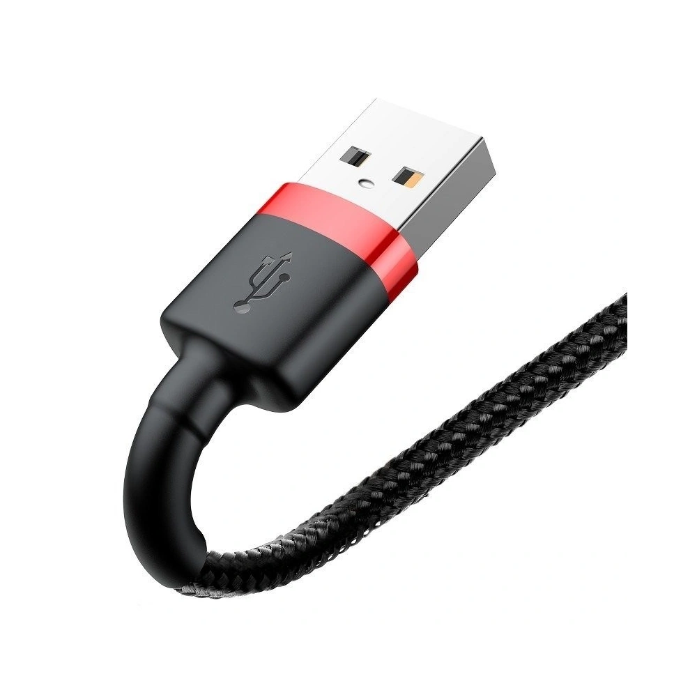 Kabel Lightning USB Baseus Cafule 2,4A 1m (czarno-czerwony)