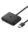Adaptor UGREEN CR113 USB-A / 4xUSB-A 3.0 5Gbps 1m negru