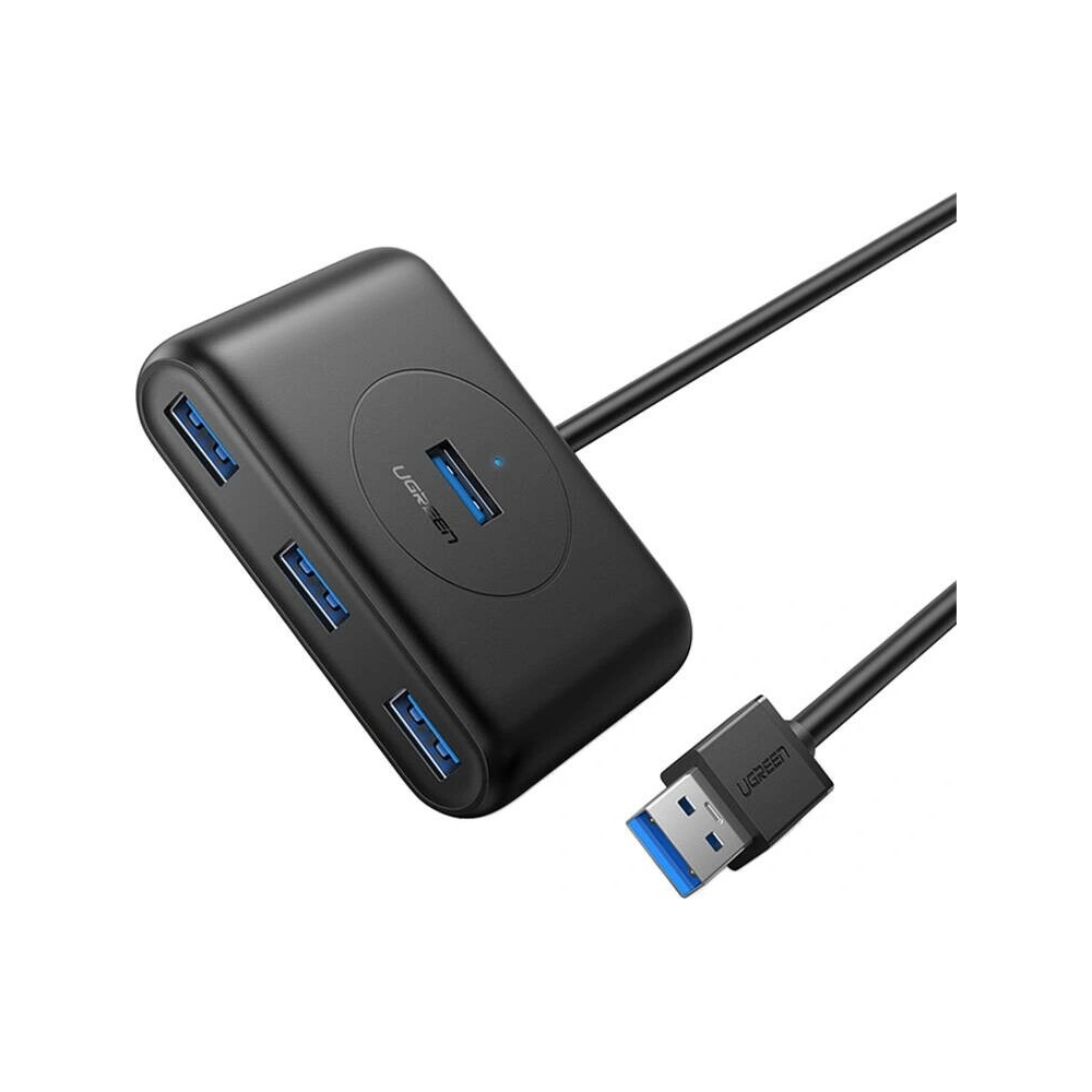Adapter UGREEN CR113 USB-A / 4xUSB-A 3.0 5Gbps 1m czarny