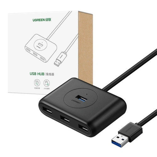 Kup UGREEN CR113 Adapter USB-A / 4xUSB-A 3.0 5Gbps 1m schwarz - UGR1860 - {ean13} - Sklep Home Screen