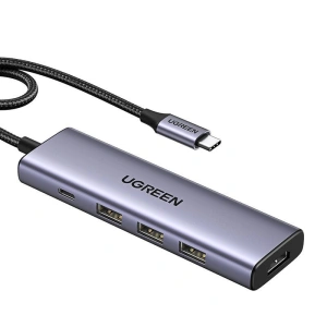Kup UGREEN CM511 Adapter USB-C / 3xUSB-A 3.0 5Gbps, HDMI 4K60Hz, USB-C PD 100W silber - UGR1863 - {ean13} - Sklep Home Screen