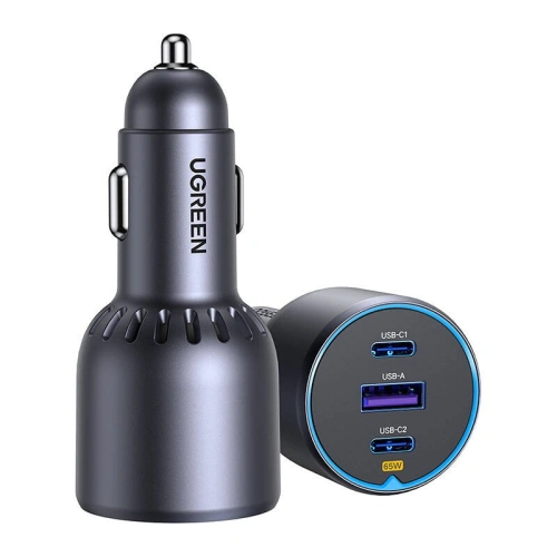 Kup Ładowarka samochodowa UGREEN EC703 USB-A, 2xUSB-C, 75W czarna - UGR1870 - {ean13} - Sklep Home Screen