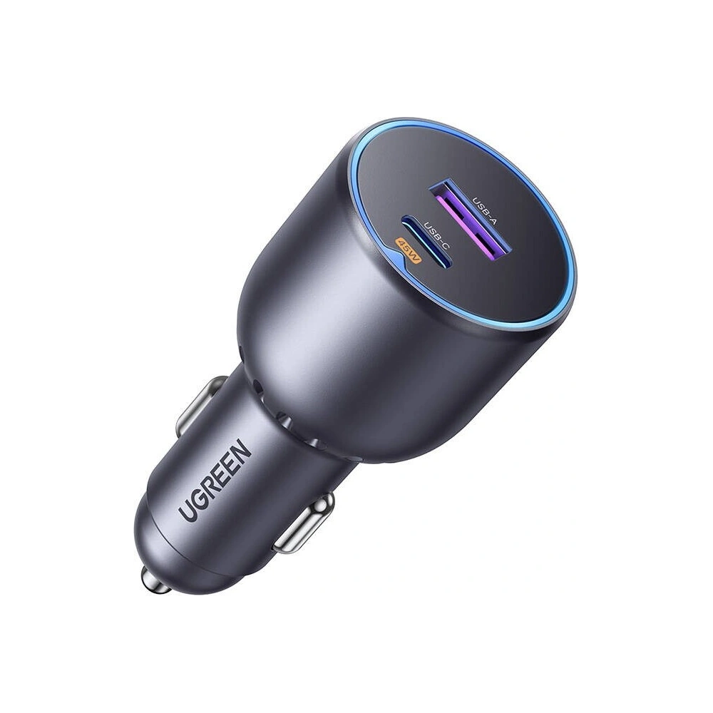 Ładowarka samochodowa UGREEN EC701 USB-A, USB-C, 63W czarna