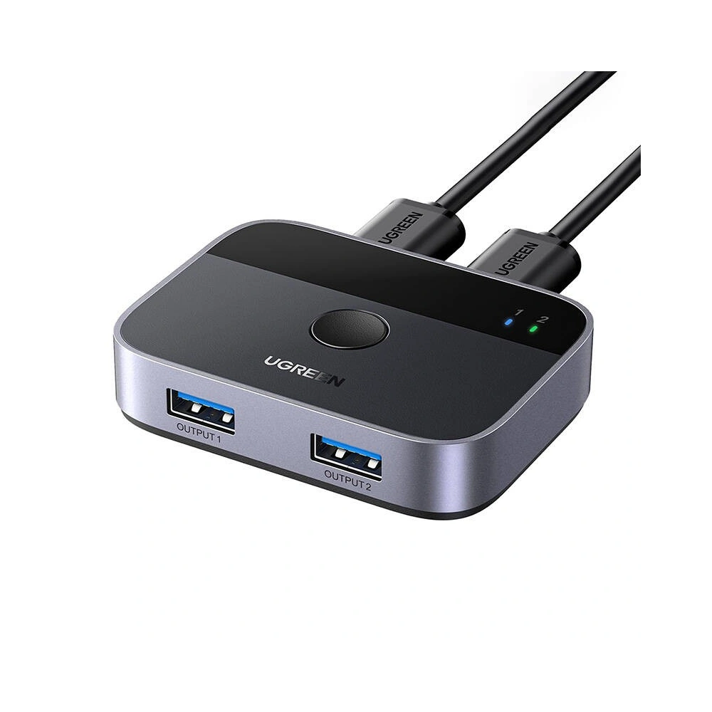 Przełącznik USB-A 3.0 (2x2) UGREEN CM757, 5 Gbps + 2x kabel USB-A 1.5m - Przełączniki - Ugreen