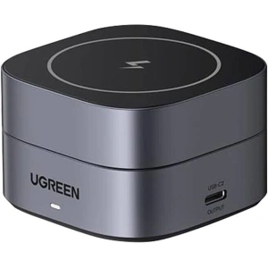 Ładowarka indukcyjna Qi 2w1 UGREEN W256 iPhone, AirPods, 20W czarna + kabel USB-C / USB-C 1m - Indukcyjne (bezprzewodowe) - Ugreen