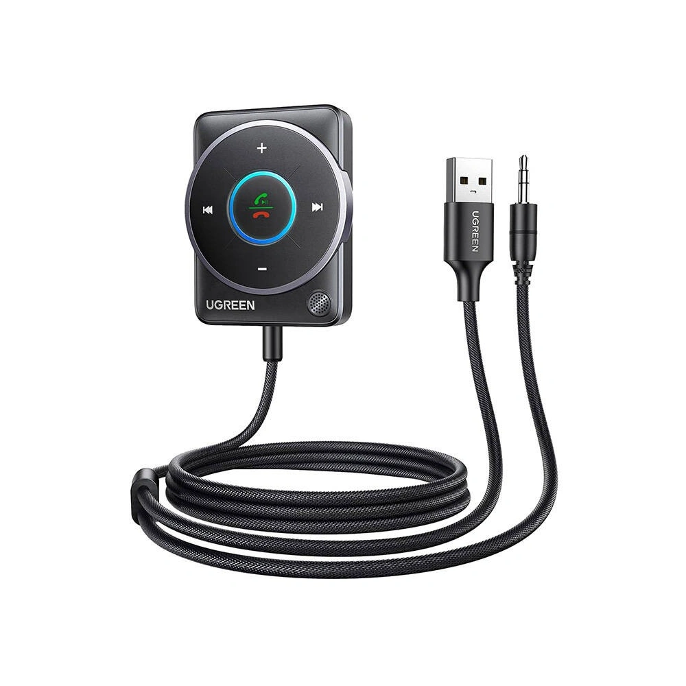 Adapter Bluetooth 5.4 UGREEN CM723, USB-A + mini jack 3.5mm, wbudowany mikrofon czarny - Adaptery/HUBy - Ugreen