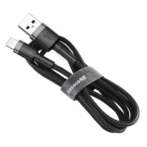 Kup Lightning USB kábel Baseus Cafule 2,4A 0,5m (szürke-fekete) - BSU777GRYBLK - {ean13} - Sklep Home Screen