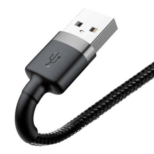 Kup Lightning USB kábel Baseus Cafule 2,4A 0,5m (szürke-fekete) - BSU777GRYBLK - {ean13} - Sklep Home Screen