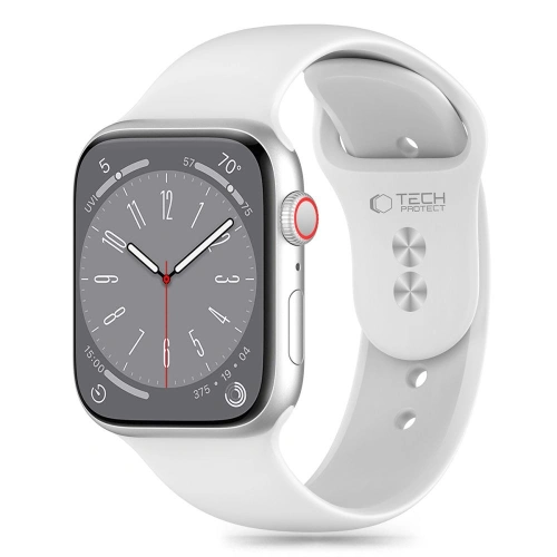 Kup Pasek Tech-Protect szilikon Apple Watch 4/5/6/7/8/9/SE/10 38/40/41/42mm fehér - THP2957 - {ean13} - Sklep Home Screen