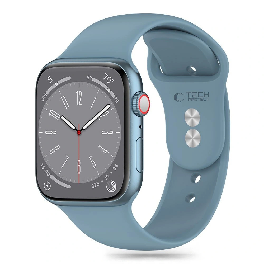 Pasek Tech-Protect Silicone Apple Watch 4/5/6/7/8/9/SE/Ultra 1/2 42/44/45/49mm Winter Blue