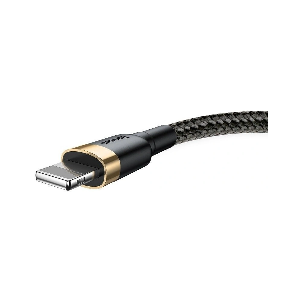 Kabel USB Lightning  Baseus Cafule 2.4A 0,5m (złoto-czarny)