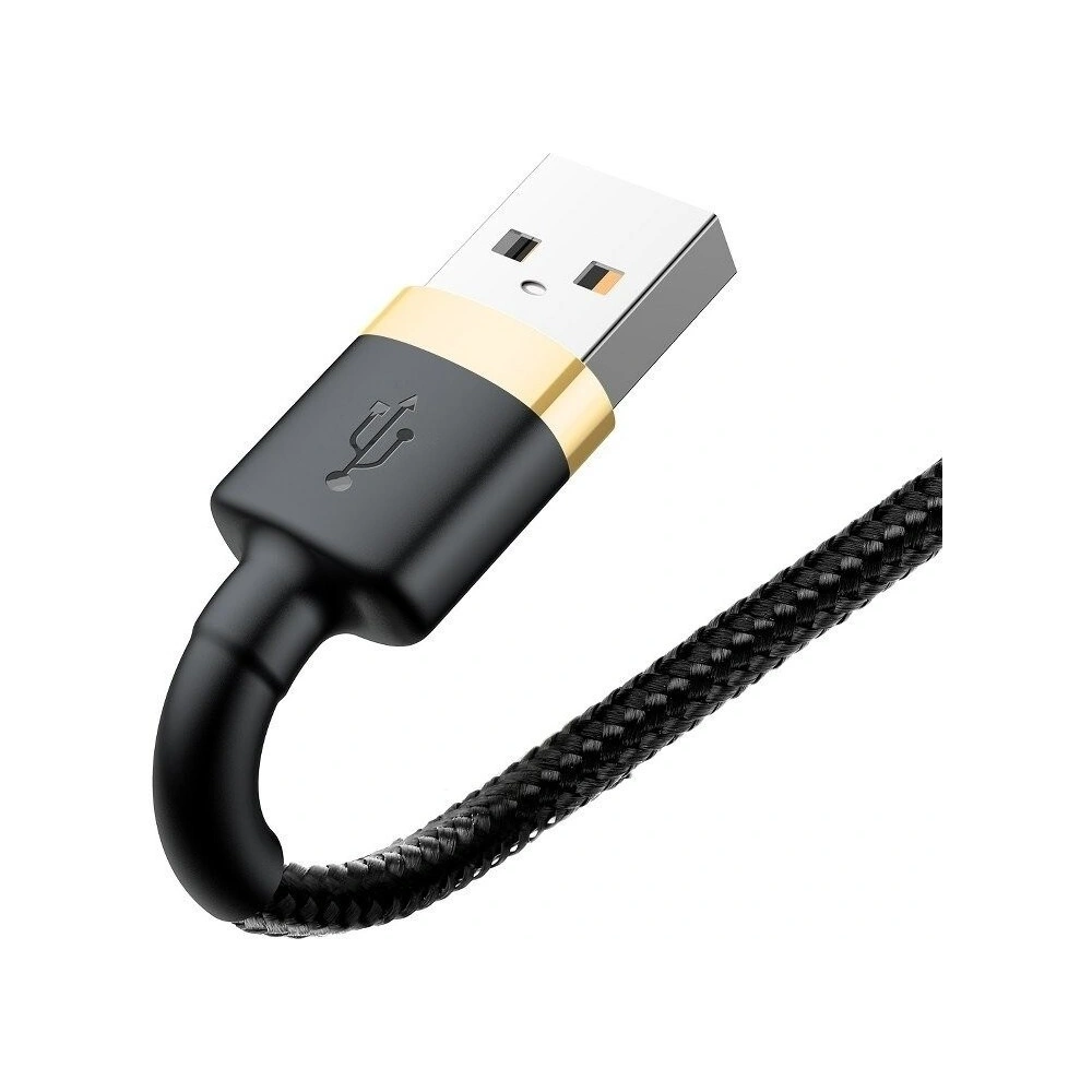Kabel USB Lightning  Baseus Cafule 2.4A 0,5m (złoto-czarny)