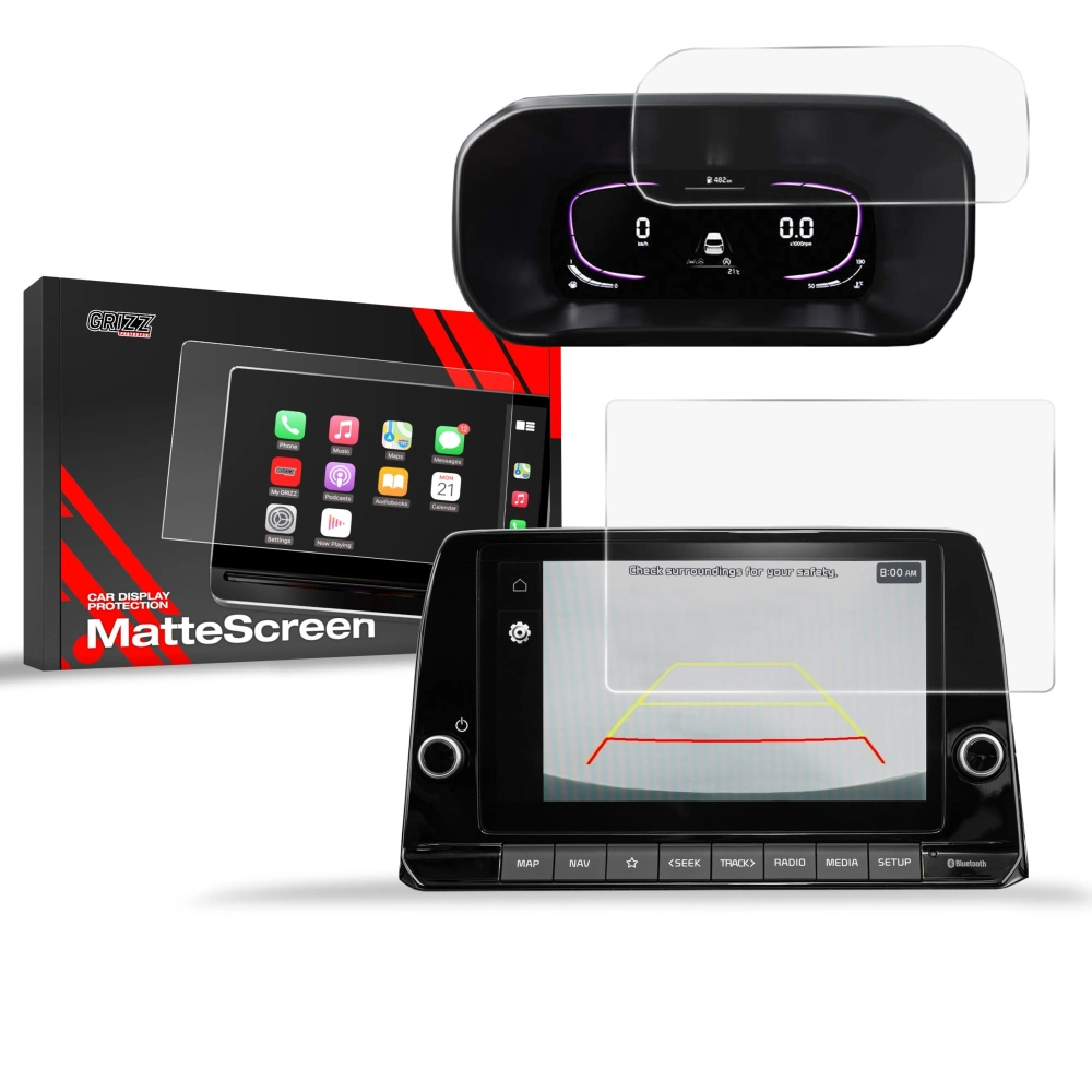 Folia matowa GrizzGlass CarDisplay Protection do Kia Picanto 3 8" 2023-2025 [2w1]