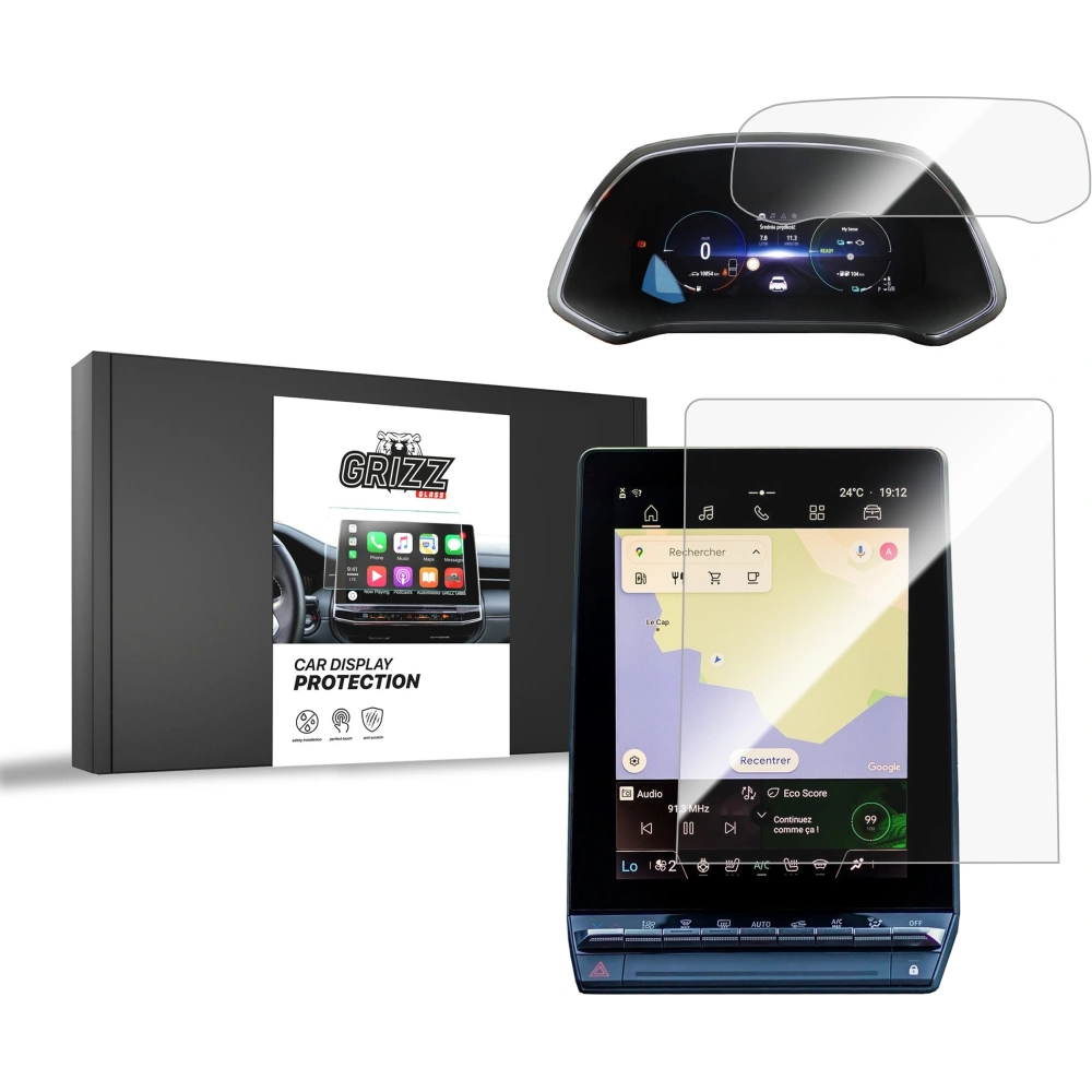 Folia ceramiczna GrizzGlass CarDisplay Protection do Renault Symbioz 10,4" 2024-2025 [2w1]