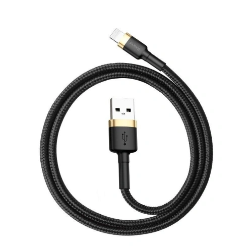 Kup Kabel USB Lightning Baseus Cafule 1.5A 2m (zlatě-černý) - BSU781GLDBLK - {ean13} - Sklep Home Screen