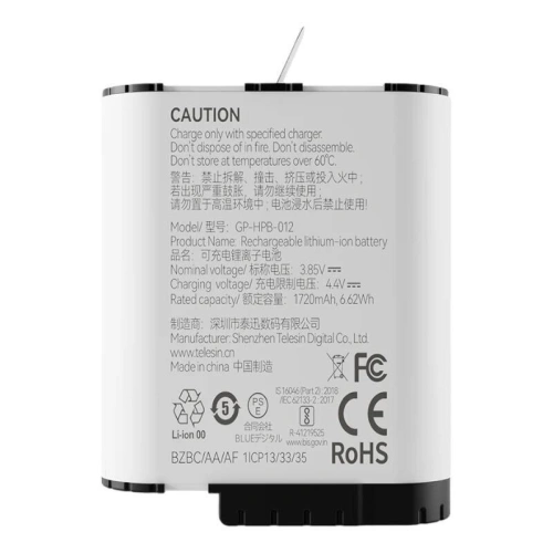 Buy TELESIN battery for GoPro 12 Hero / 11 / 10 / 9 - TLS158 - {ean13} - Home Screen Store Europe