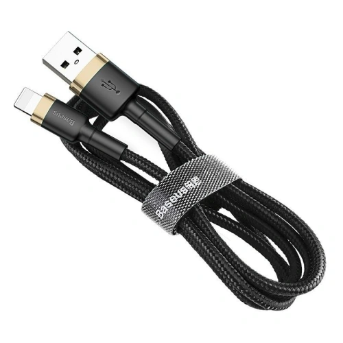 Kup Kabel USB Lightning Baseus Cafule 1.5A 2m (zlatě-černý) - BSU781GLDBLK - {ean13} - Sklep Home Screen