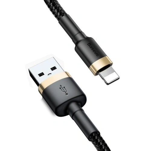 Kup Kabel USB Lightning Baseus Cafule 1.5A 2m (zlatě-černý) - BSU781GLDBLK - {ean13} - Sklep Home Screen