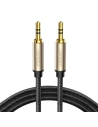 Kabel UGREEN AV125 AUX mini jack 3.5mm placat cu aur, 3m (gri)