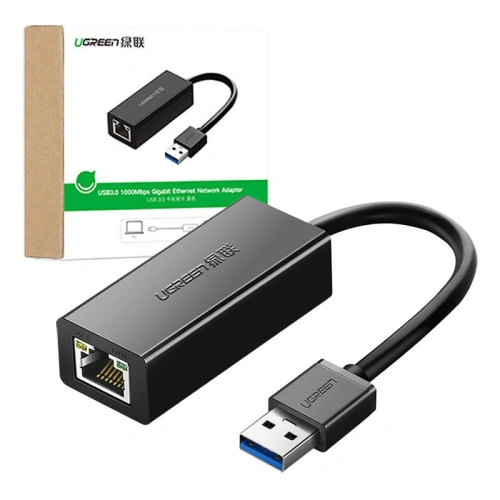Kup UGREEN CR111 Netzwerkadapter USB-A zu RJ45 Gigabit Ethernet schwarz - UGR1885 - {ean13} - Sklep Home Screen