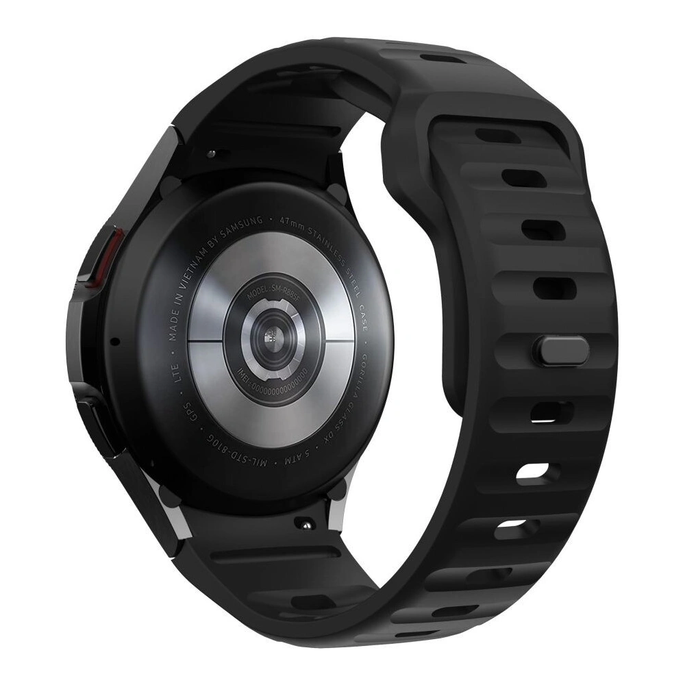 Pasek Tech-Protect Silicone Line Samsung Galaxy Watch 4/5/5 Pro/6/7/FE Black